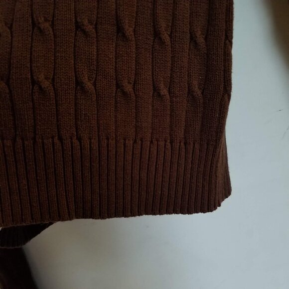 J. McLaughlin Long Sleeve Cable Knit Sweater Large - Picture 4 of 6